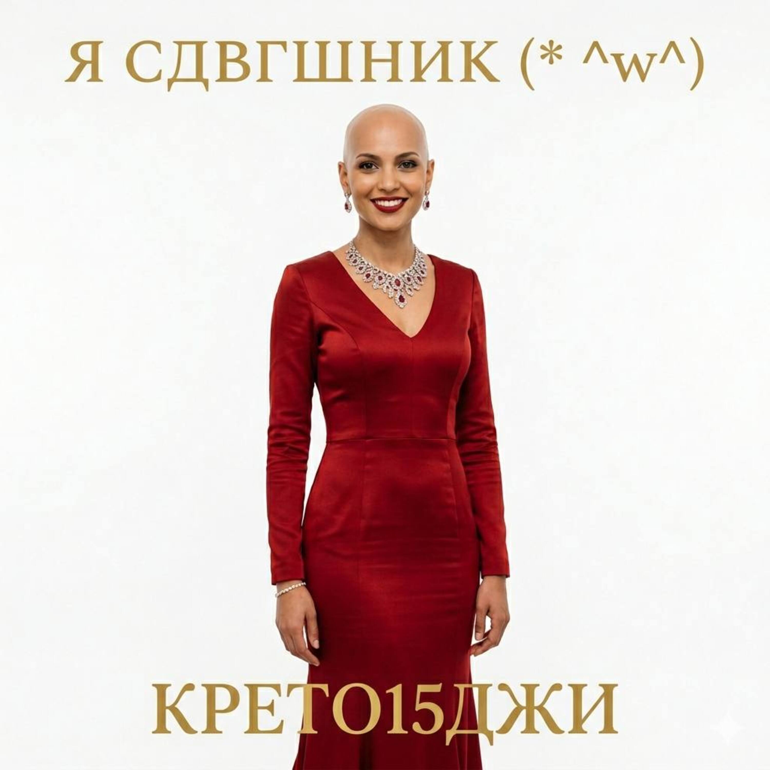 Обложка дебютного альбома "Я СДВГШНИК (* ^ ω ^) - Крето15Джи"
